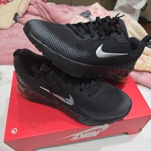 Nike Black and Silver Sneakers